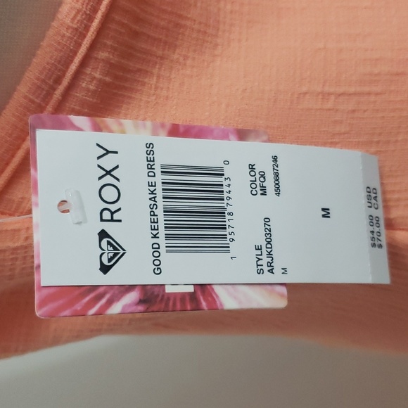 Roxy Good Keepsake Dress Streatch Knit Open Back Midi Size M - Picture 8 of 10